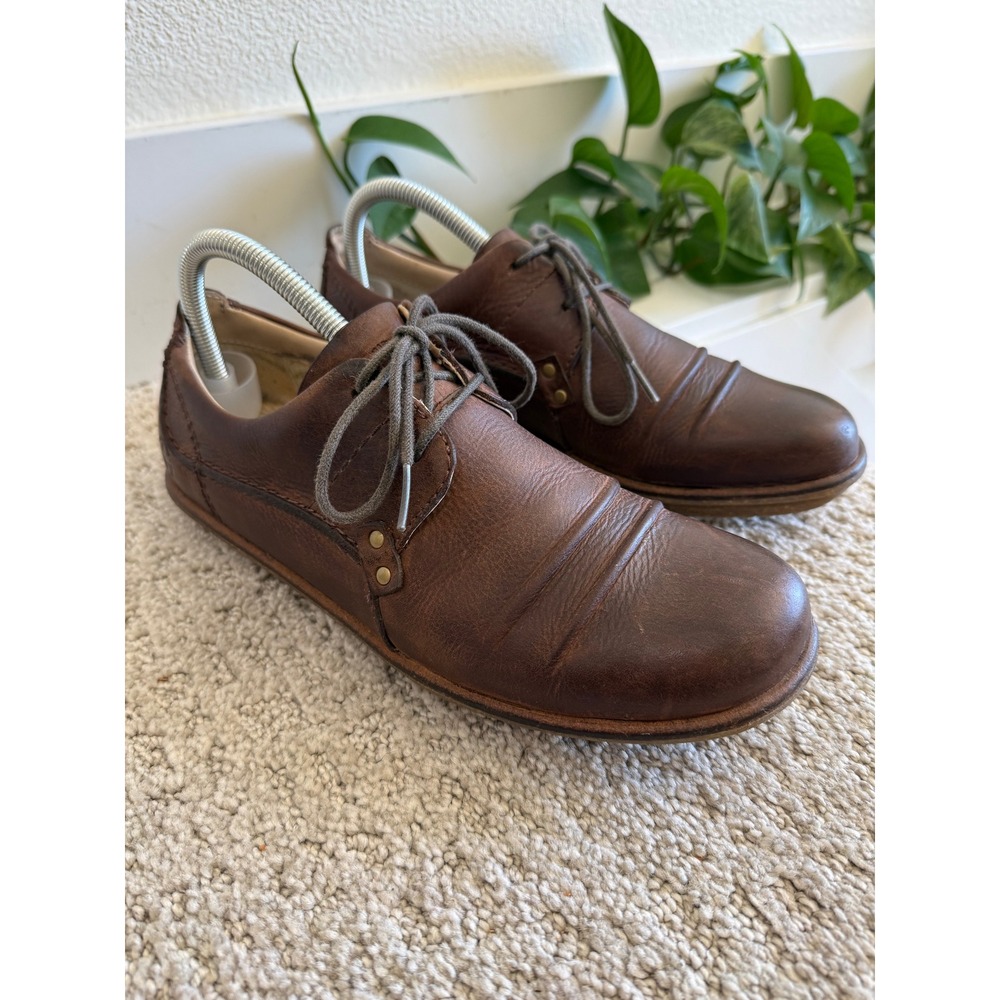 Dr. Martens Manton 12055 Brown Crazy Horse Leather Oxford Shoes Women 9 Y2K